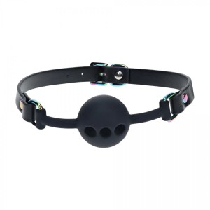 Venice Collection - Silicone Ball Gag - Black