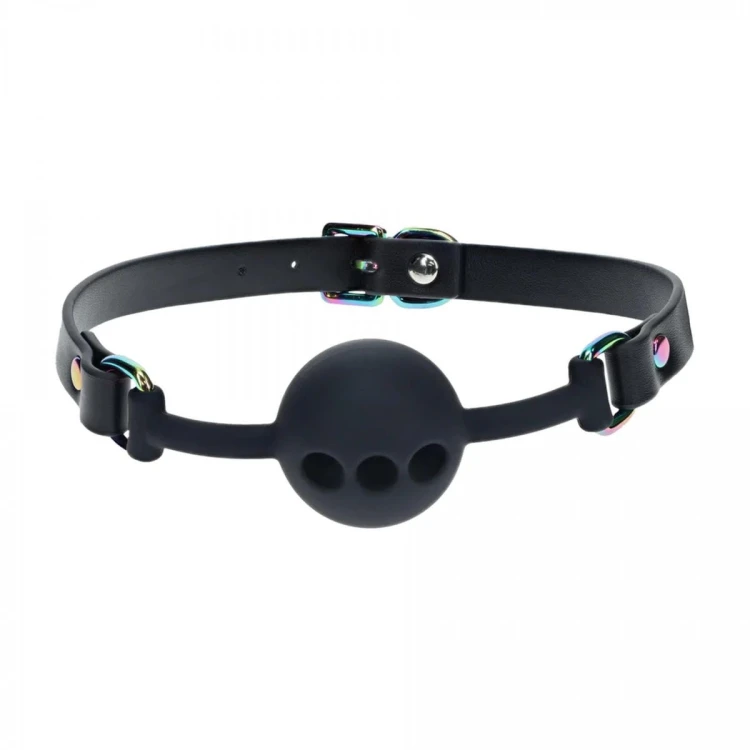 Venice Collection - Silicone Ball Gag - Black