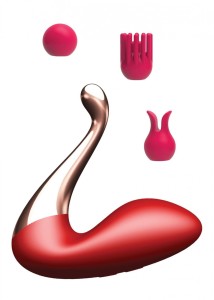 Stymulator - Swan massager, interchangeable heads - USB 9 Functions / APP Mobile