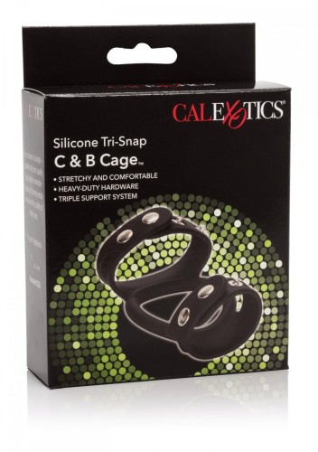 Silicone Tri-Snap C &amp; B Cage Black