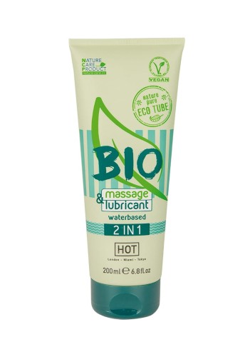 Żel-HOT BIO massage &amp; lubricant waterbased 2in1 200 ml
