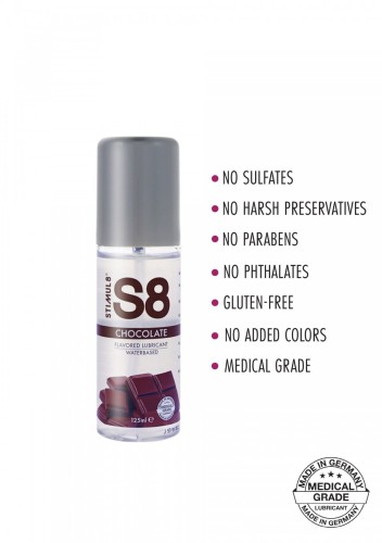 S8 WB Flavored Lube 125ml Chocolate