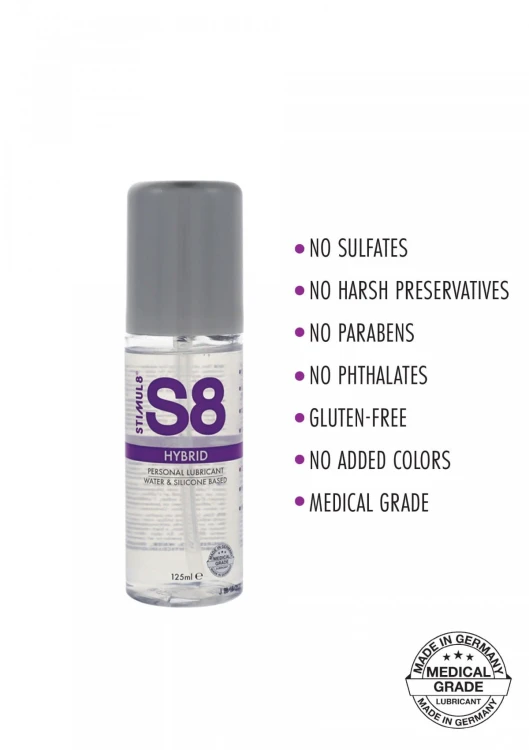 S8 Hybrid Lube 125ml Natural