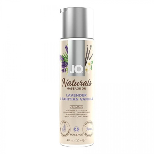 System JO - Naturals Massage Oil Lavender &amp; Tahitian Vanilla 120 ml