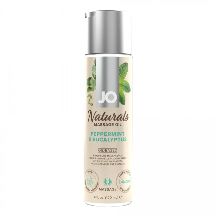 System JO - Naturals Massage Oil Peppermint &amp; Eucalyptus 120 ml