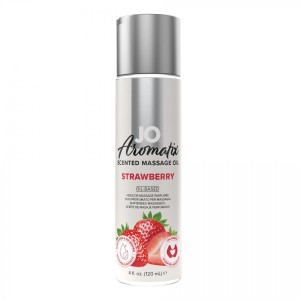 System JO - Aromatix Scented Massage Oil Strawberry 120 ml