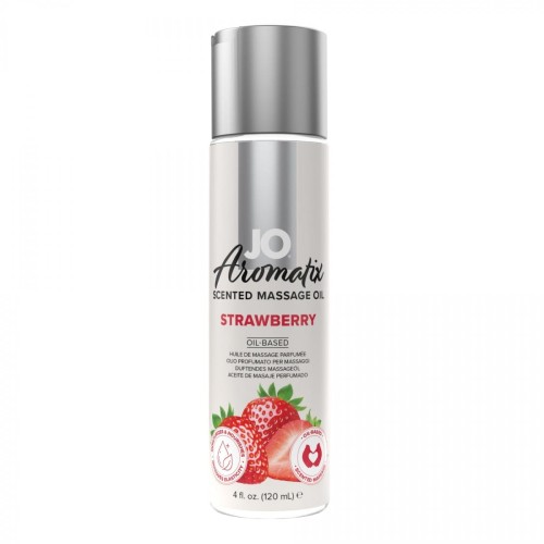 System JO - Aromatix Scented Massage Oil Strawberry 120 ml