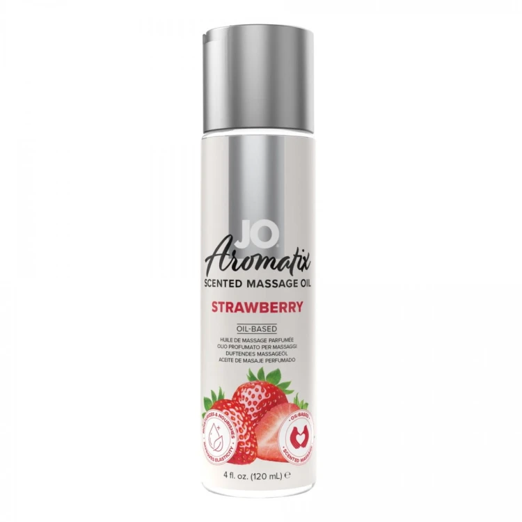 System JO - Aromatix Scented Massage Oil Strawberry 120 ml