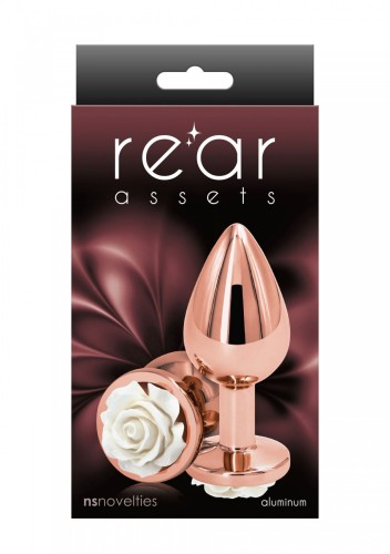 Rose Buttplug Medium White