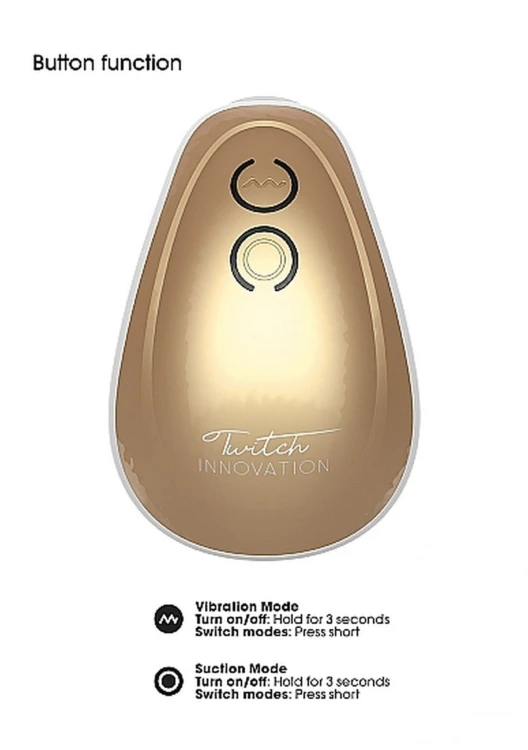 Twitch Hands - Free Suction &amp; Vibration Toy - Gold