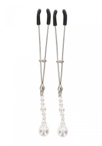 Tweezers With Pearls Silver