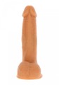 Rotating Beads Vibrating Dildo Light skin tone