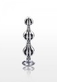 Diamond Star Beads Medium Silver