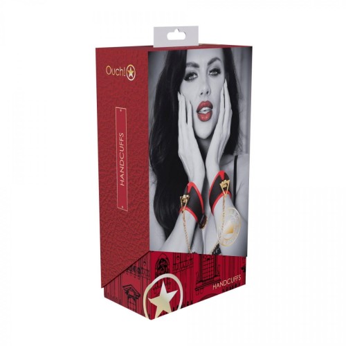 Milan Collection - Handcuffs - Black/Red