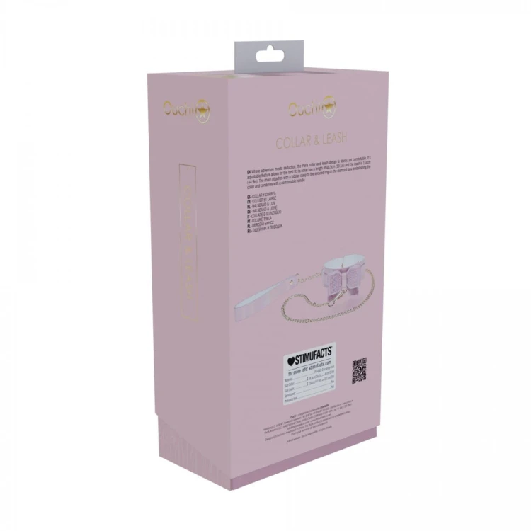 Paris Collection - Collar with Leash - Pink