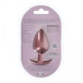 Smooth Silicone Anal Plug - Large - 3.5" / 8,9 cm - Rose Gold