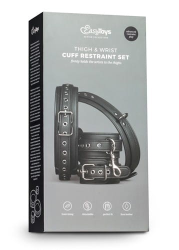 Kajdanki-Thigh &amp; Wrist Cuff Set