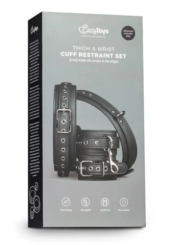 Kajdanki-Thigh &amp; Wrist Cuff Set