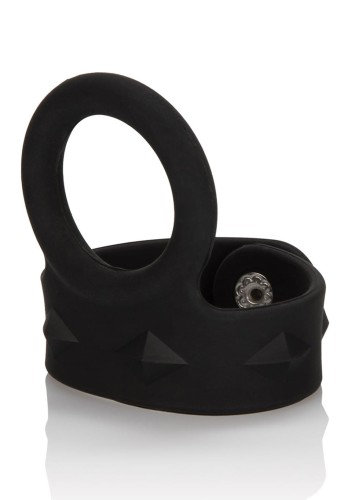 3-Snap Scrotum Ring - Medium Black