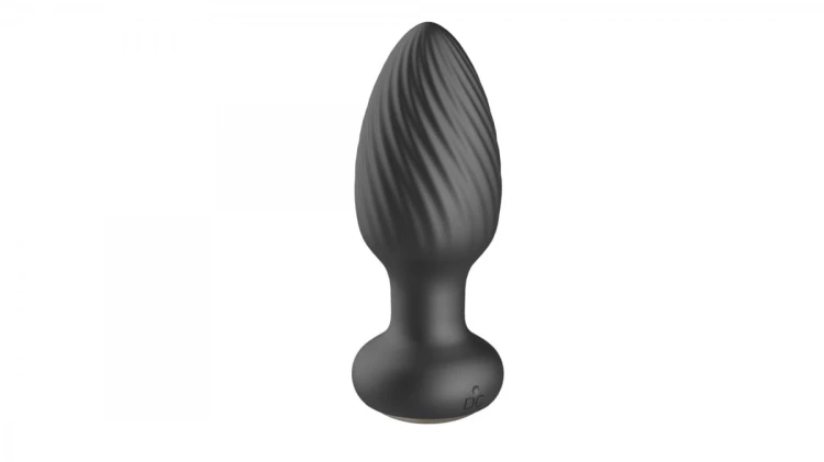 Retating remote anal plug