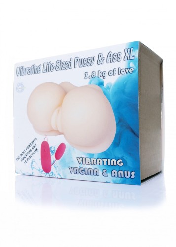 Masturbator-Vibrating Life-Sized Pussy &amp; Ass XL
