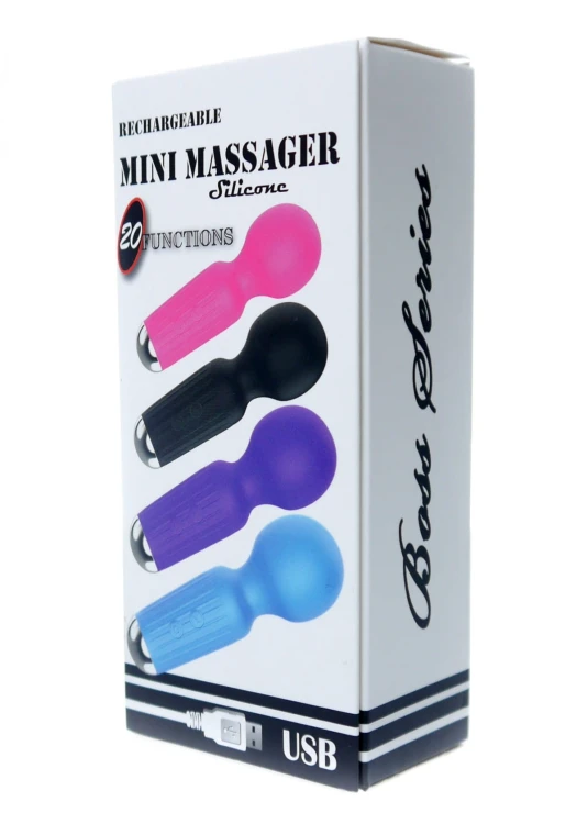 Stymulator-Rechargeable Mini Masager USB 20 Functions - Purple