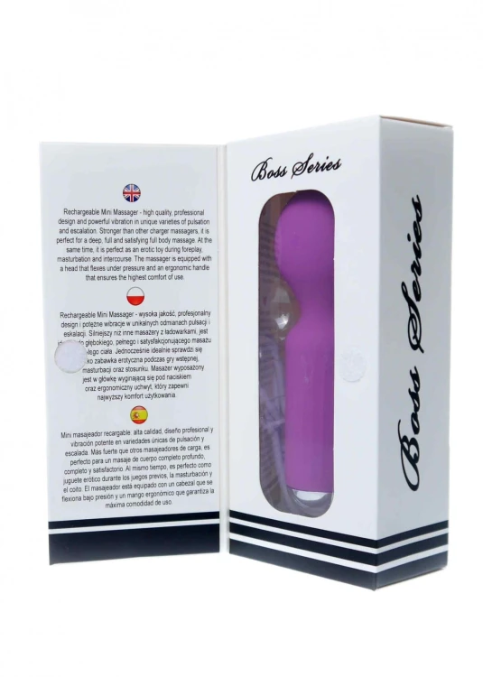 Stymulator-Rechargeable Mini Masager USB 20 Functions - Purple