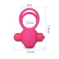 Power Clit Duo Silicone Cockring Pink