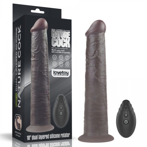 10'' Dual Layered Platinum Silicone Rotator