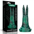 Savage Charm Double-Claw Vibrating Silicone Dildo