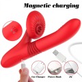 Silicone Vibrator 7 Powerful Modes - Licking, Thrusting and Heating