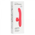 Silicone Vibrator 7 Powerful Modes -  Licking, 7 Thrusting Heating, Red