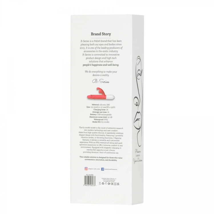 Silicone Vibrator 7 Vibration modes - 10 thrusting and 7 Flapping
