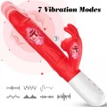 Silicone Vibrator 7 Vibration modes - 10 thrusting and 7 Flapping