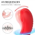 Silicone vibrator 3 speeds, 6 frequencies, Finger function, Heating + APP control