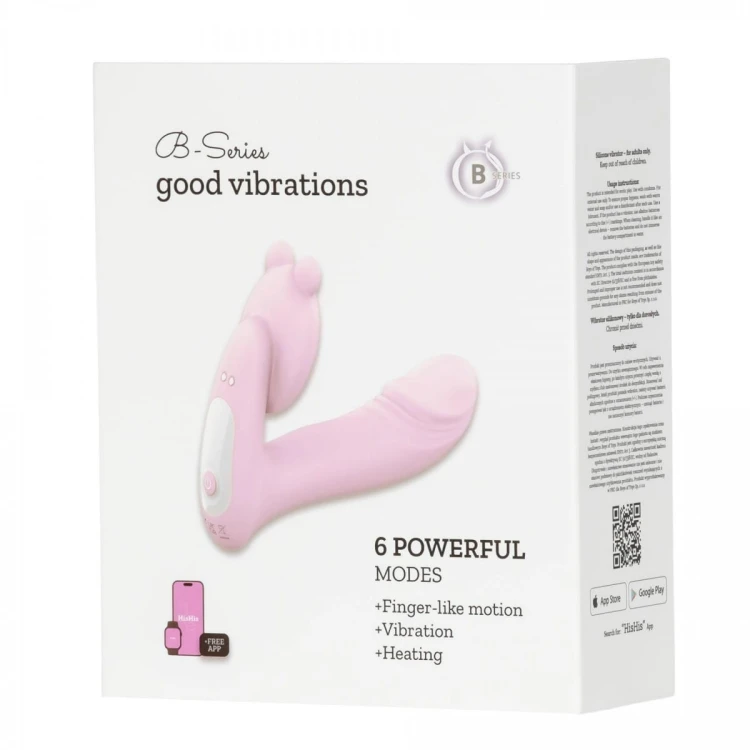 Silicone vibrator 3 speeds, 6 frequencies Finger function, Heating + APP control