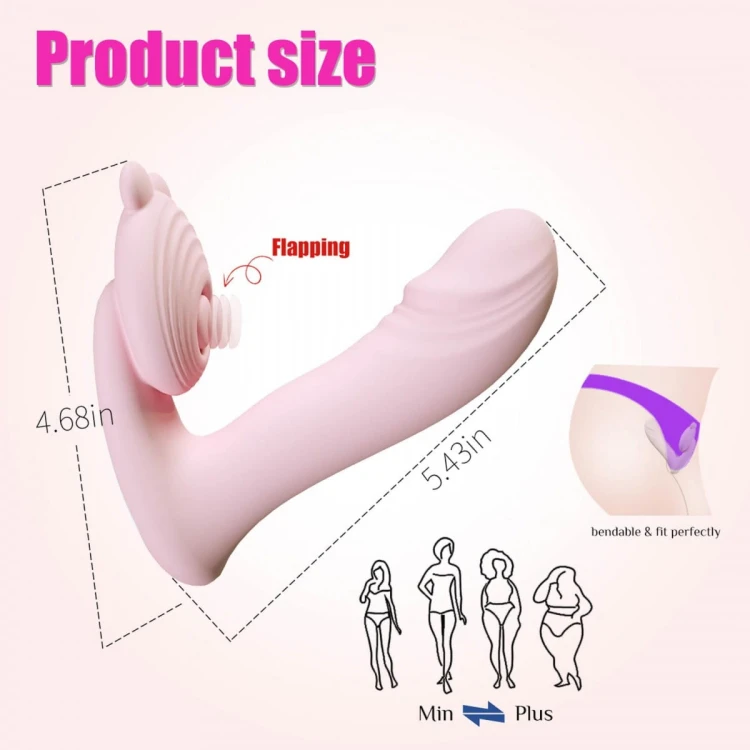 Silicone vibrator 3 speeds, 6 frequencies Finger function, Heating + APP control