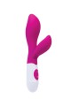 A-TOYS, Vibrator Lilu with Clitoral Stimulator, Silicone, Pink, 20 cm, 10 speeds, 2xAAA