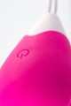 A-TOYS, Vibrating egg with remote control, silicone, pink and white, 12 cm