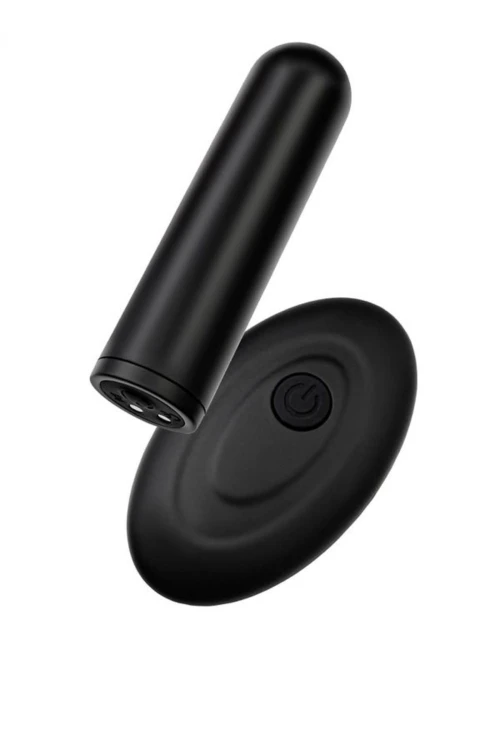 Vibro bullet with remote control, RealStik CALIBER, 7cm, O2