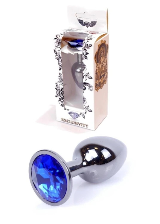 Plug-Jewellery Dark Silver PLUG- Dark Blue