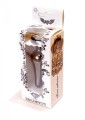 Plug-Jewellery Dark Silver BUTT PLUG- Clear