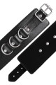 Anonymo handcuffs, PU leather, black