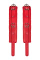 Anonymo handcuffs, PU leather, red, 27 cm