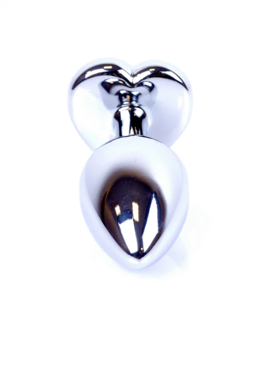 Plug-Jewellery Silver  Heart PLUG- Red