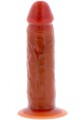 Silicone Foreskin Dong 15 cm Caramel skin tone