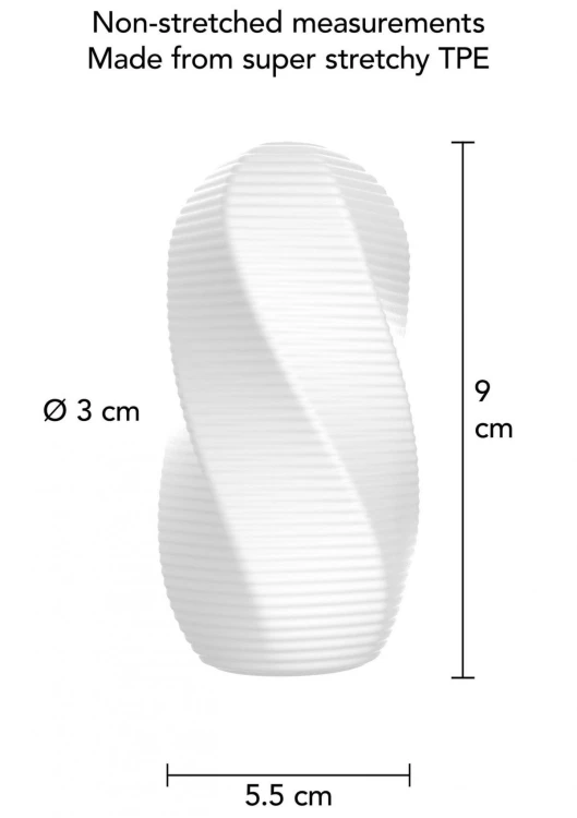 Medium Masturbator Swirl White