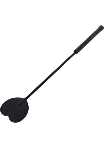 Crop Whip Heart Black