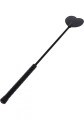 Crop Whip Heart Black
