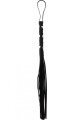 Short Studded Flogger Whip Black